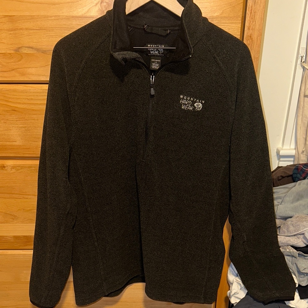 Mountain Hardwear Men's dark gray Zip-Up Sweater